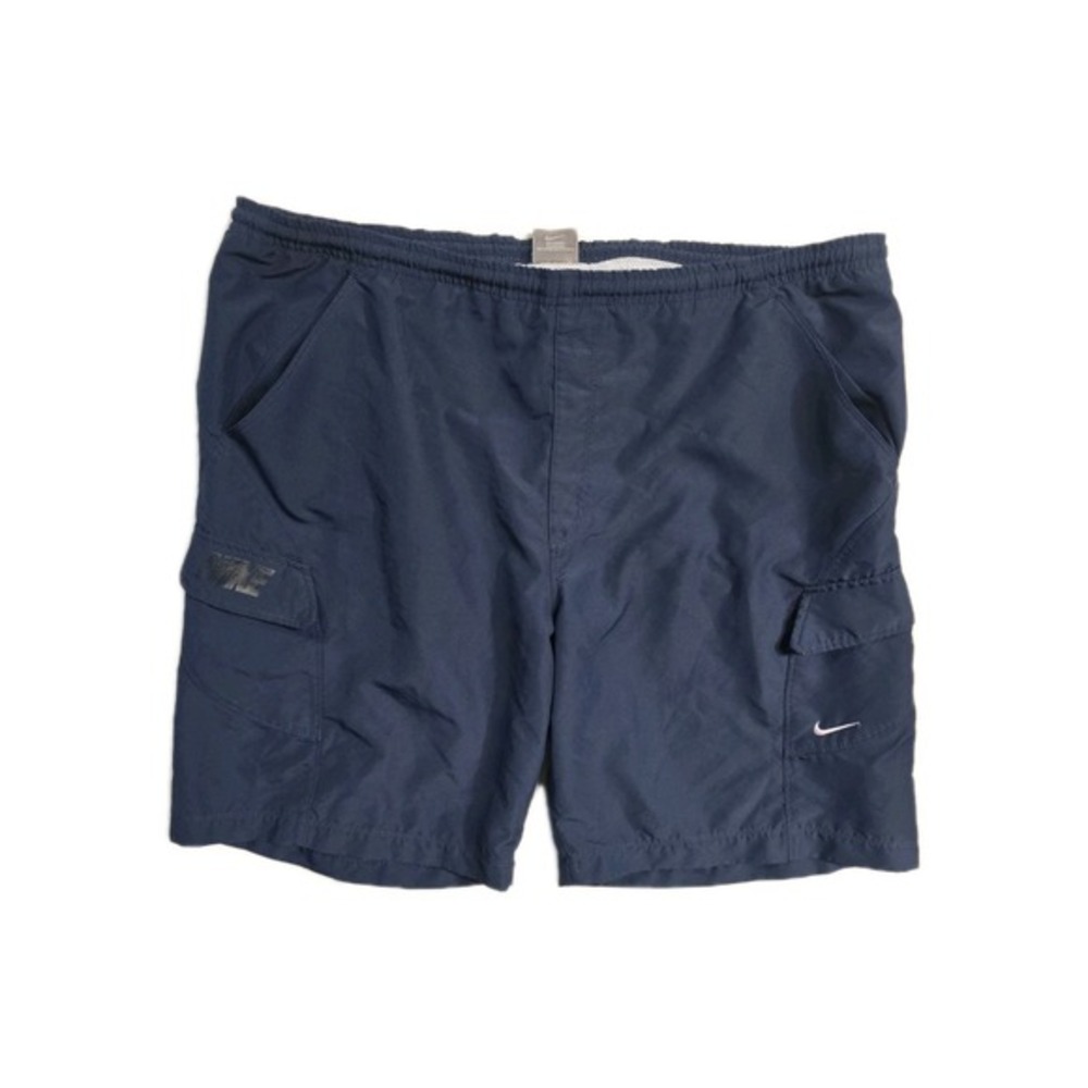 Nike Men's Navy Blue Drawstrings Swimming Shorts XL Vintage Y2K